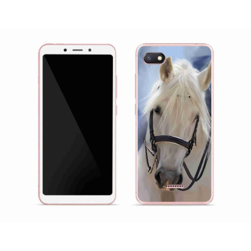 Gél borítás mmCase a Xiaomi Redmi 6A számára - fehér ló