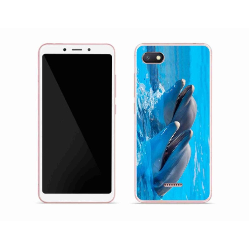 Gél borítás mmCase a Xiaomi Redmi 6A számára - delfinek