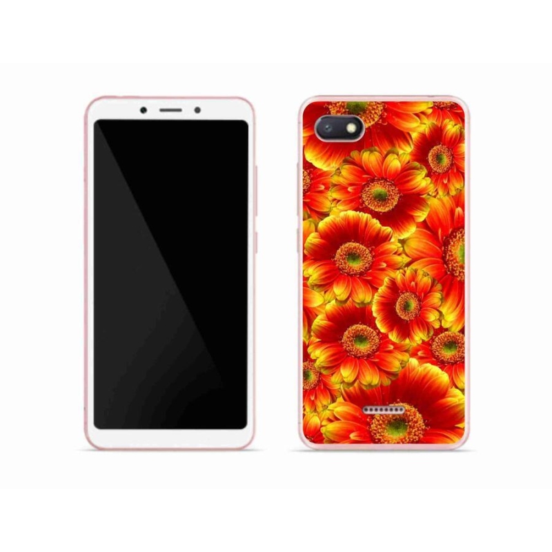 Gél borítás mmCase a Xiaomi Redmi 6A számára - gerbera 1