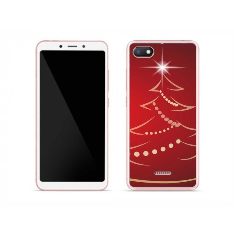 Gél borítás mmCase a Xiaomi Redmi 6A számára - karácsonyfa karikatúra