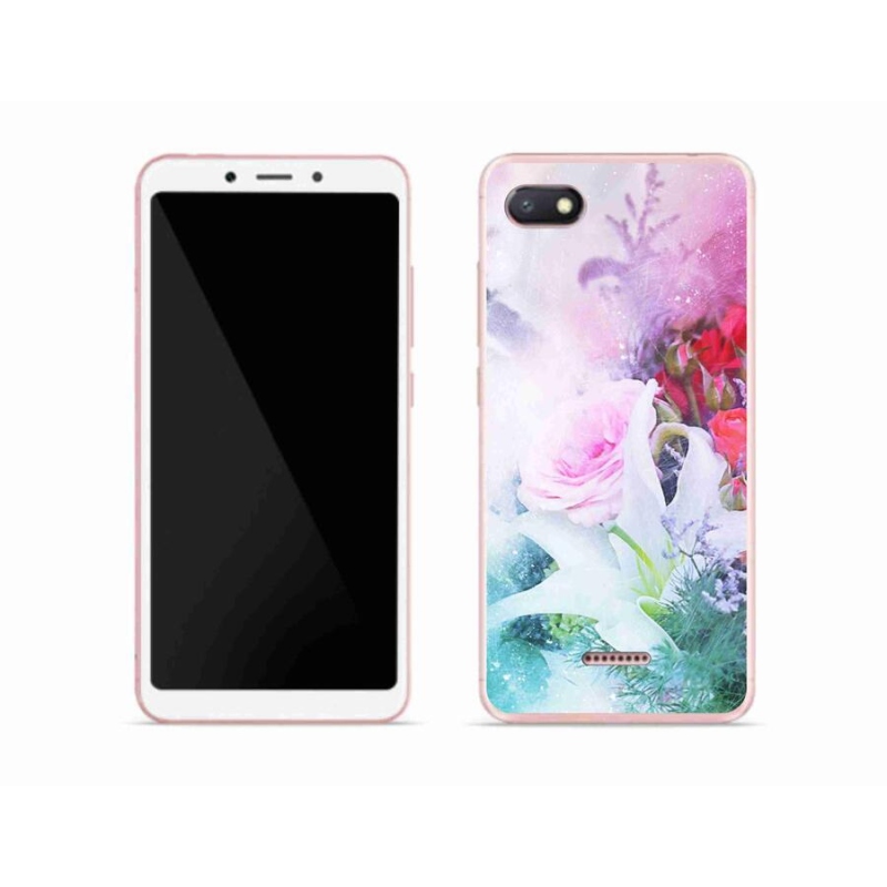 Gél borító mmCase a Xiaomi Redmi 6A számára - virágok 4