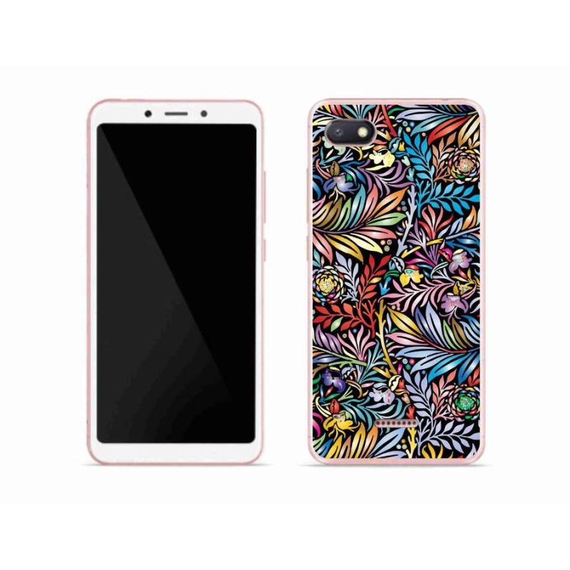 Gél borító mmCase a Xiaomi Redmi 6A számára - virágok 5