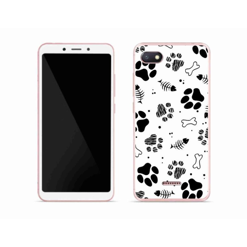 Gél borítás mmCase a Xiaomi Redmi 6A számára - kutyamancsok 1