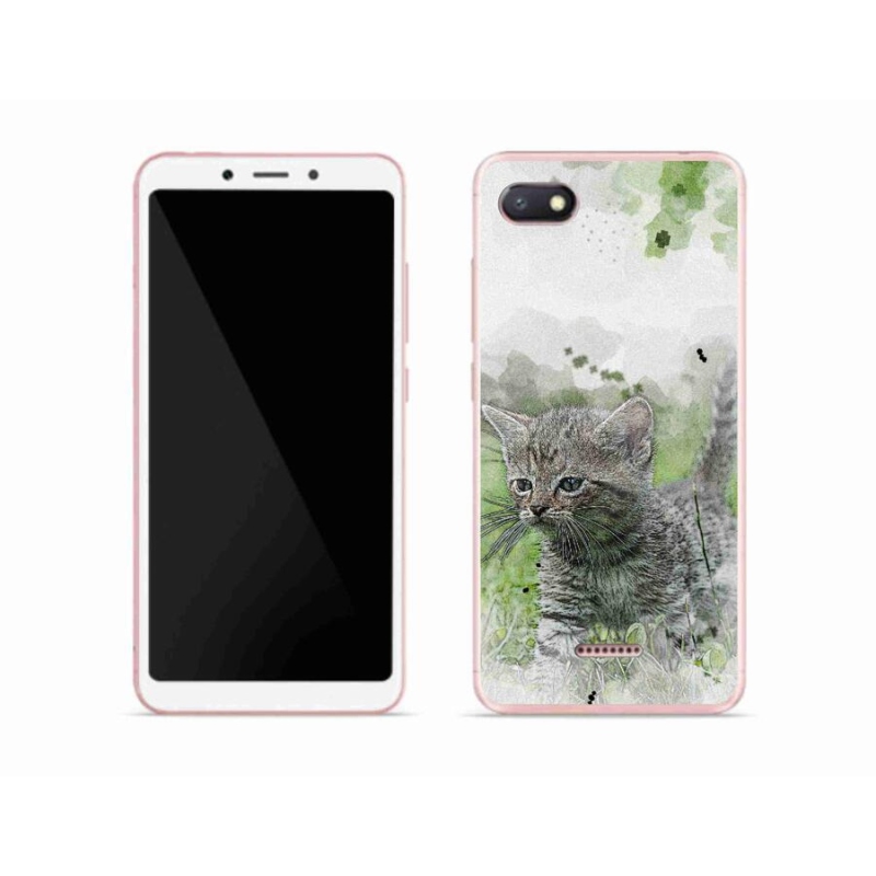 Gél borítás mmCase a Xiaomi Redmi 6A számára - aranyos cica 1