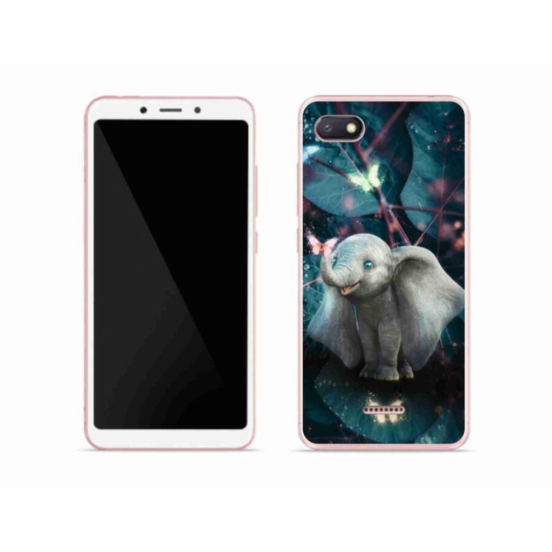 Gél borítás mmCase a Xiaomi Redmi 6A számára - aranyos elefánt