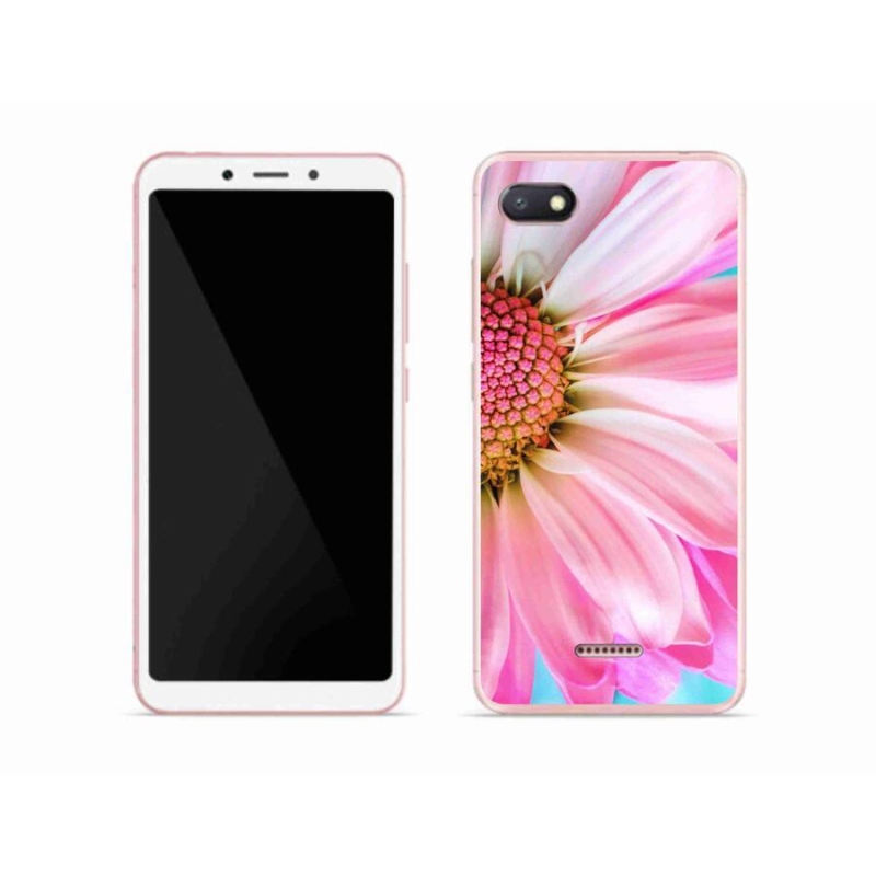 Gél borítás mmCase a Xiaomi Redmi 6A számára - rózsaszín virág