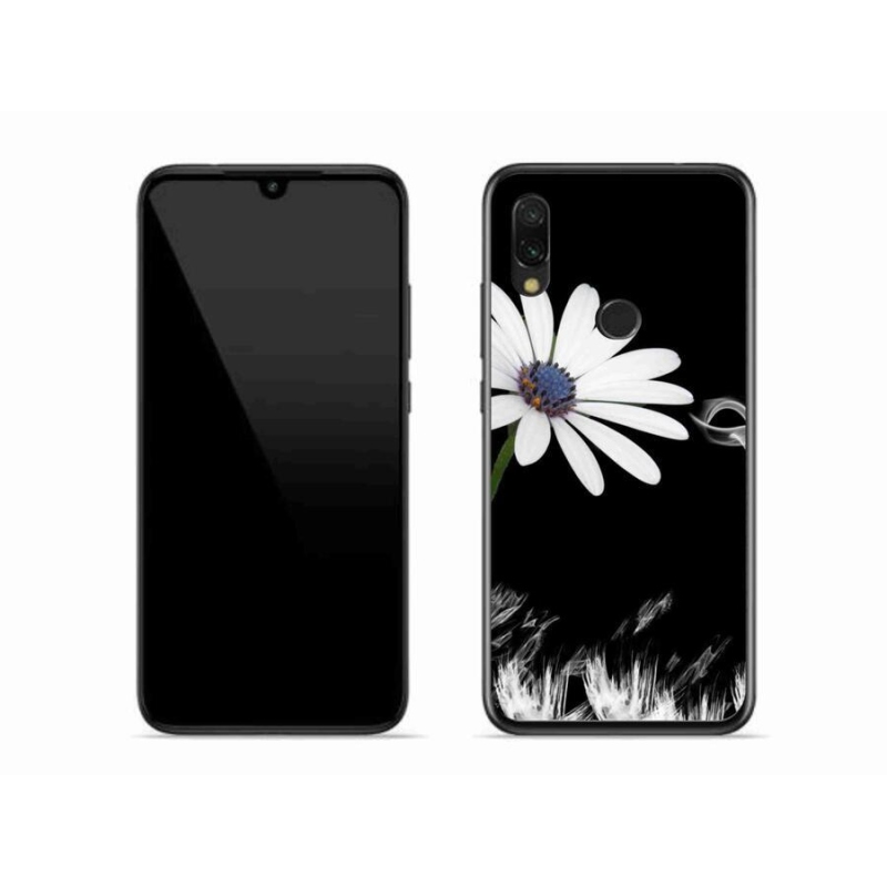 Gél borítás mmCase a Xiaomi Redmi 7-hez - fehér virág