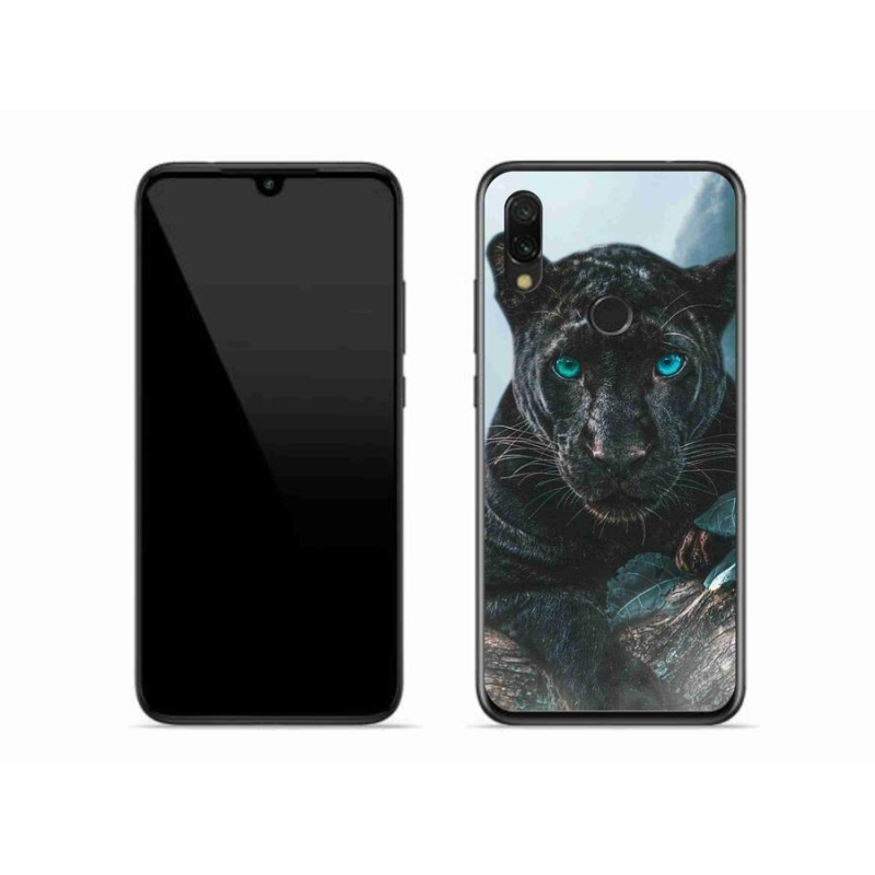 Gél borítás mmCase a Xiaomi Redmi 7-hez - fekete párduc