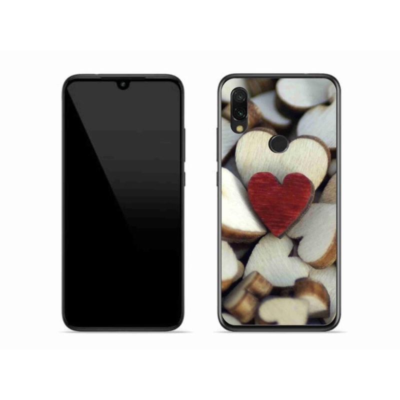 Gél borítás mmCase a Xiaomi Redmi 7-hez - gravírozott piros szív
