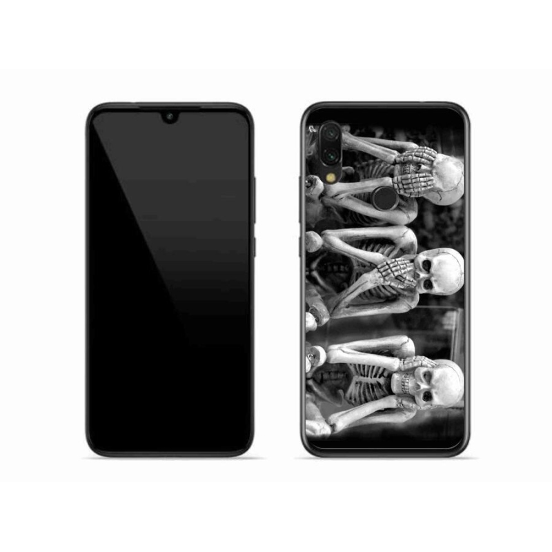 Gél borító mmCase a Xiaomi Redmi 7-hez - csontvázak