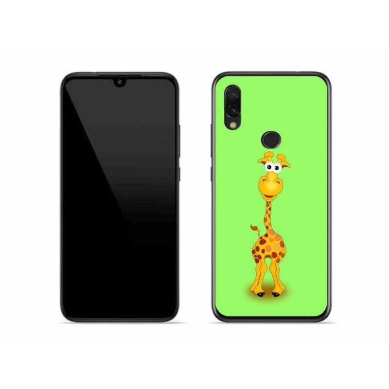 Gél borító mmCase a Xiaomi Redmi 7-hez - rajzfilm zsiráf