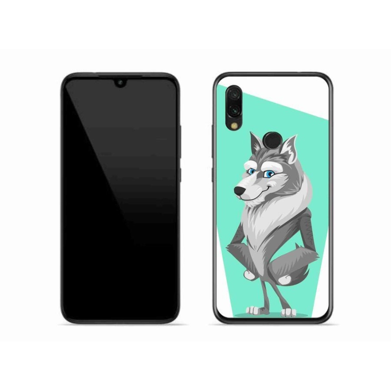 Gél borítás mmCase a Xiaomi Redmi 7-hez - rajzfilm farkas