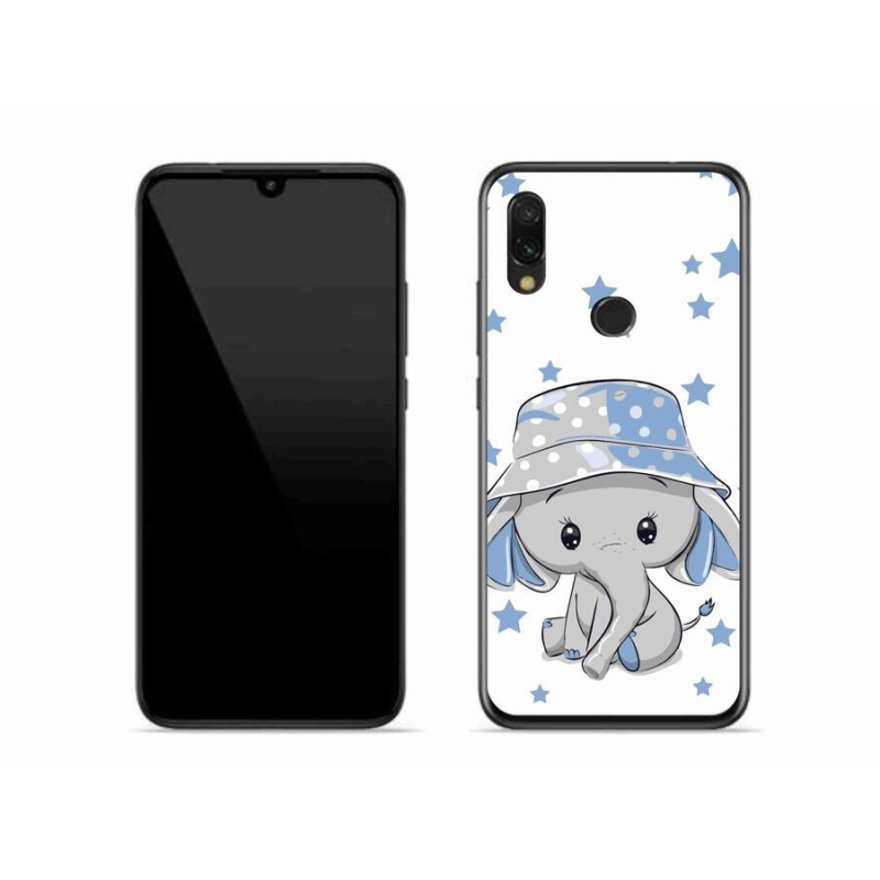 Gél borítás mmCase a Xiaomi Redmi 7-hez - kék elefánt