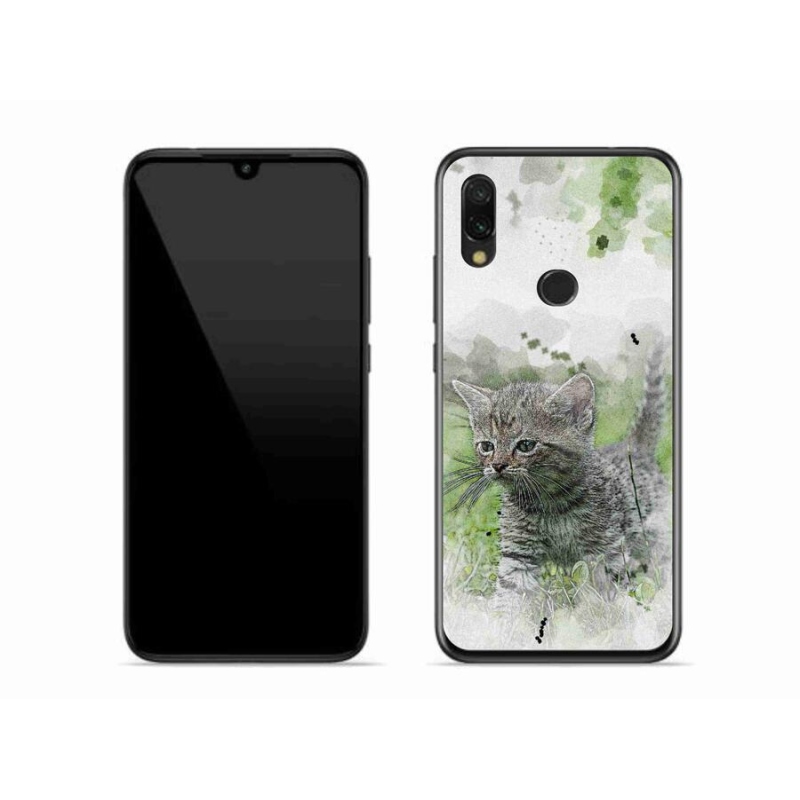 Gél borító mmCase a Xiaomi Redmi 7-hez - aranyos cica 1