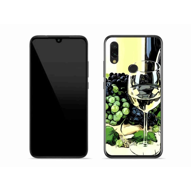 Gél borítás mmCase a Xiaomi Redmi 7-hez - pohár bor