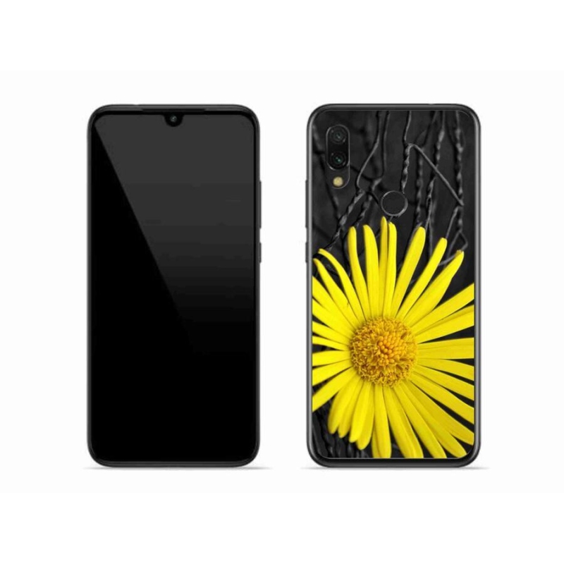 Gél borítás mmCase a Xiaomi Redmi 7-hez - sárga virág