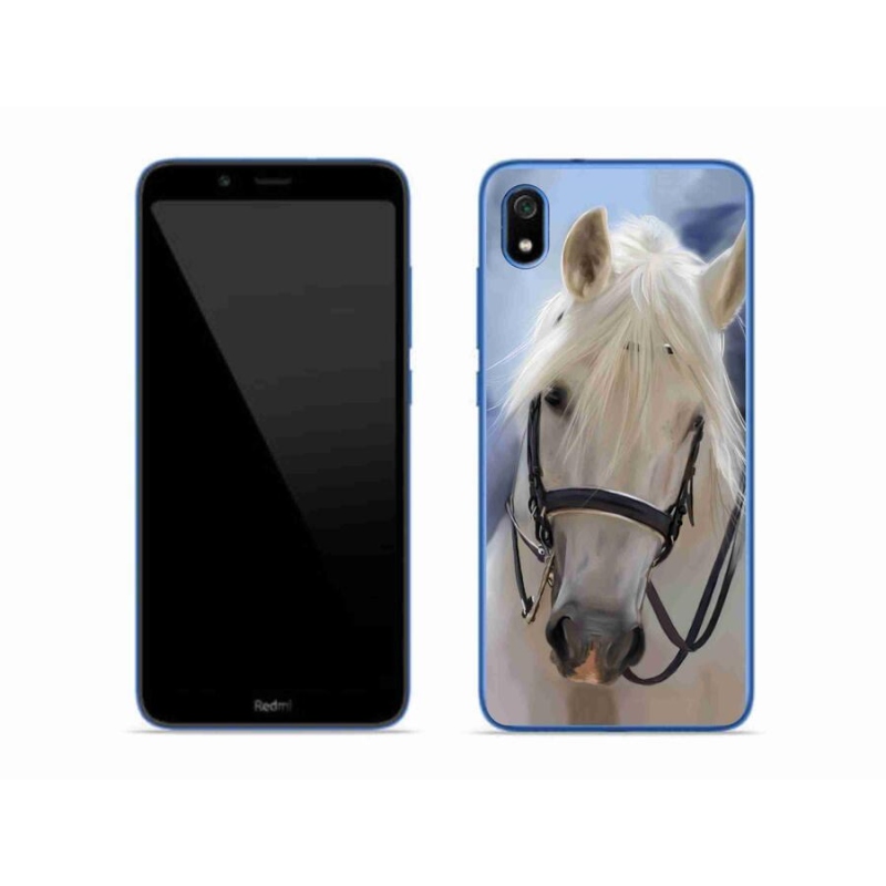 Gél borítás mmCase a Xiaomi Redmi 7A számára - fehér ló