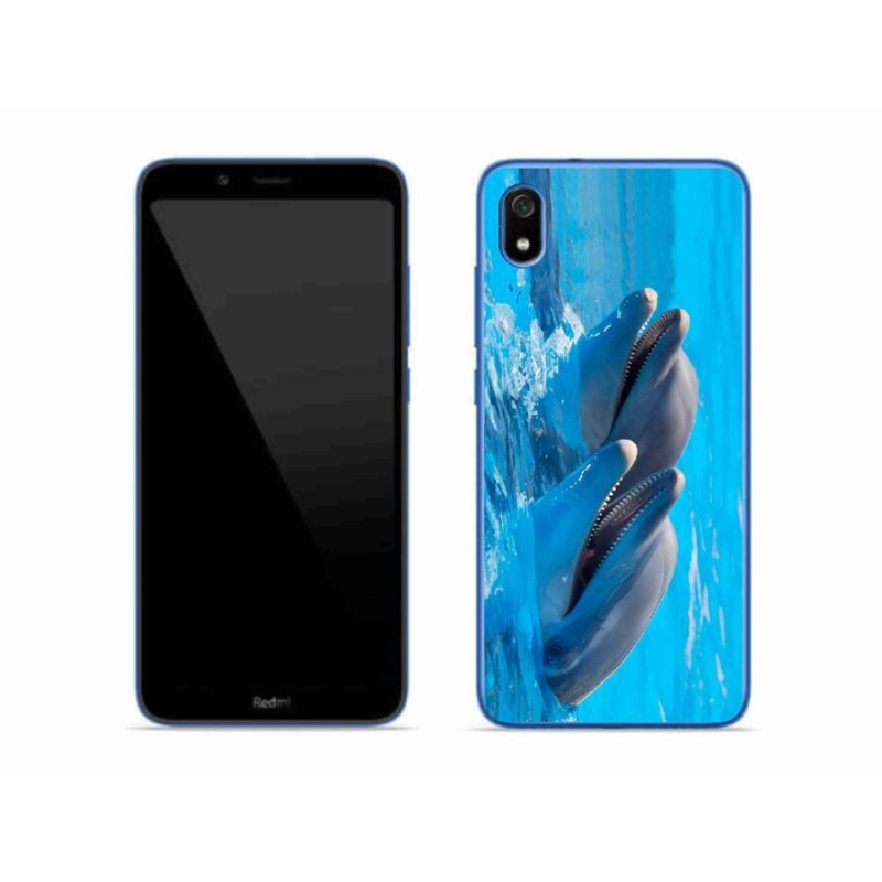 Gél borítás mmCase a Xiaomi Redmi 7A számára - delfinek