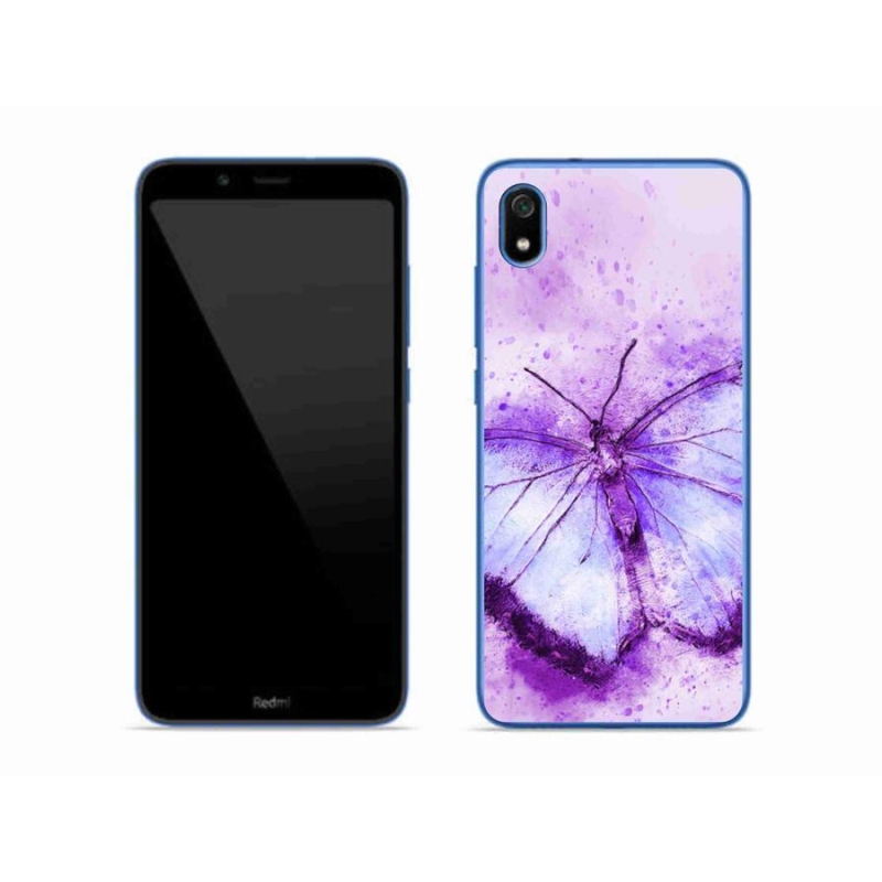 Gél borítás mmCase a Xiaomi Redmi 7A számára - lila pillangó