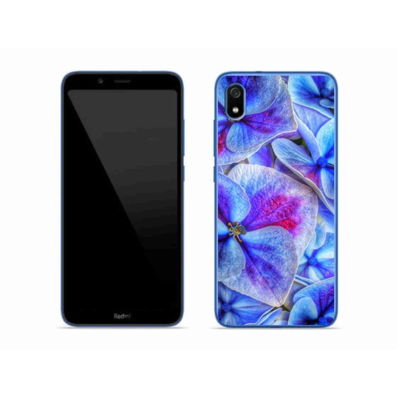 Gél borító mmCase a Xiaomi Redmi 7A - kék virágok 1