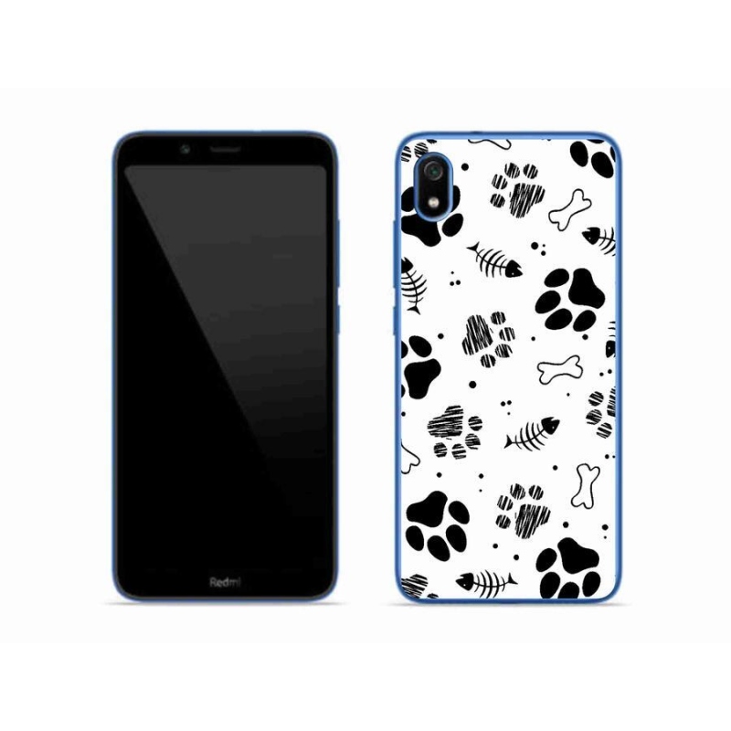 Gél borítás mmCase a Xiaomi Redmi 7A számára - kutyamancsok 1