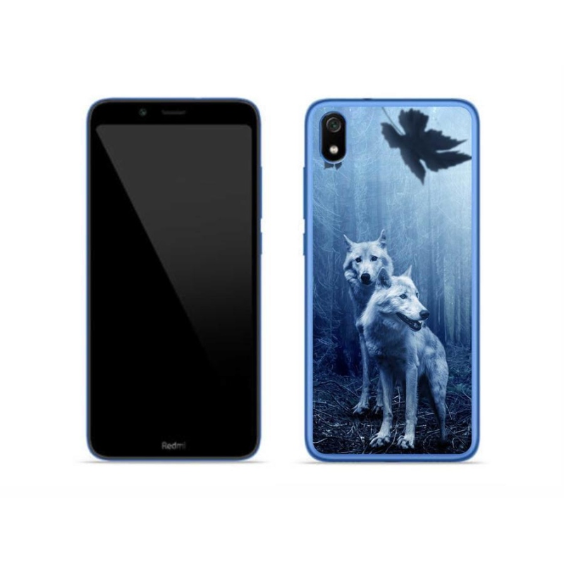 Gél borítás mmCase a Xiaomi Redmi 7A számára - farkasok az erdőben