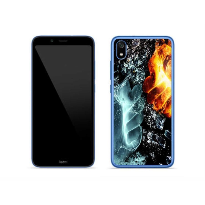 Gél borítás mmCase a Xiaomi Redmi 7A - víz és tűz számára