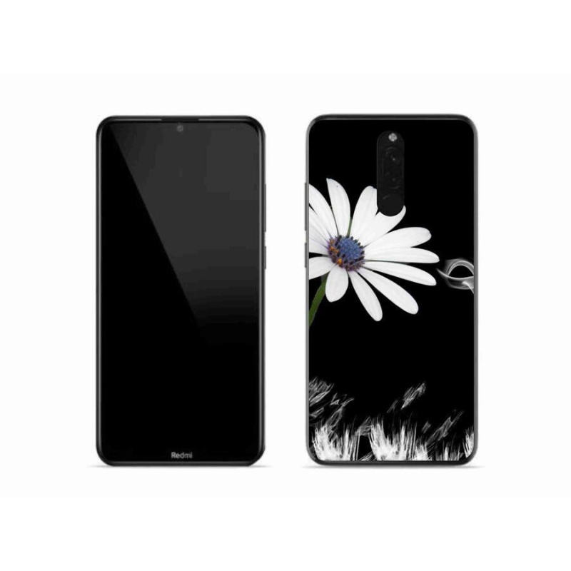 Gél borítás mmCase a Xiaomi Redmi 8-hoz - fehér virág