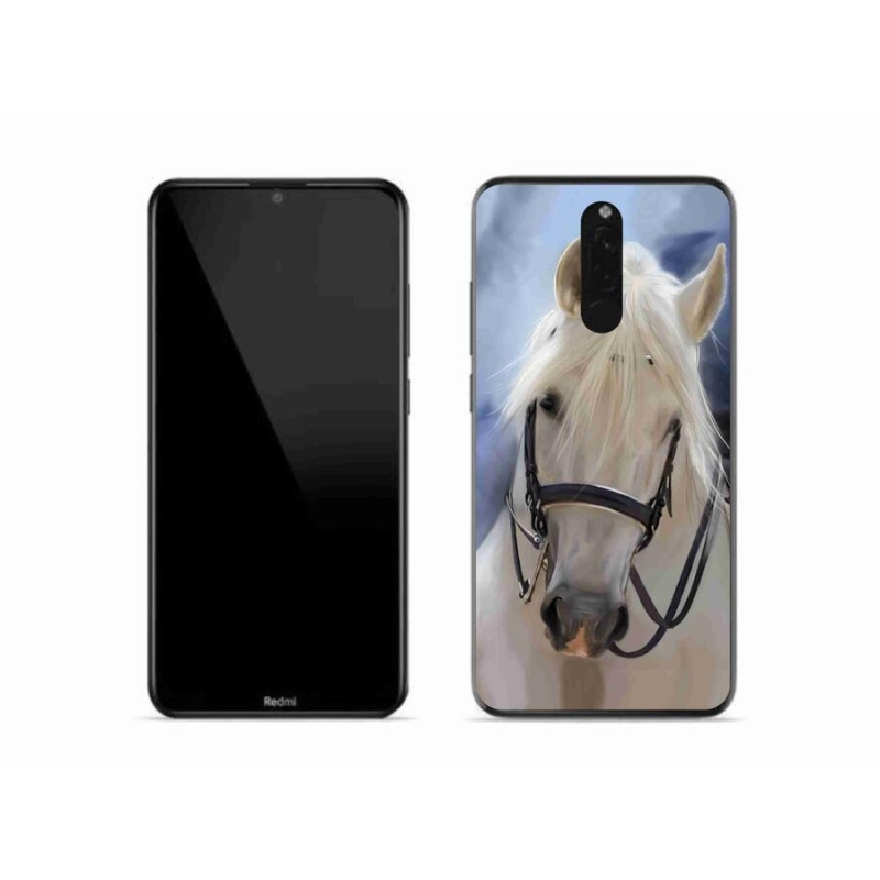 Gél borítás mmCase a Xiaomi Redmi 8-hoz - fehér ló