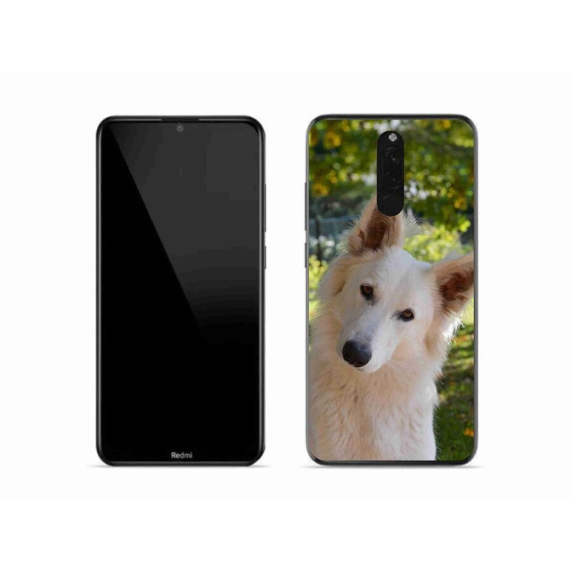 Gél borítás mmCase a Xiaomi Redmi 8-hoz - fehér Svájci juhász 1