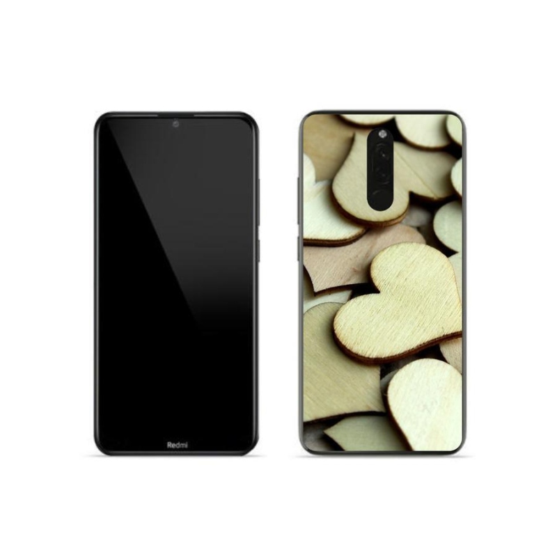 Gél borítás mmCase a Xiaomi Redmi 8-hoz - fa szívek