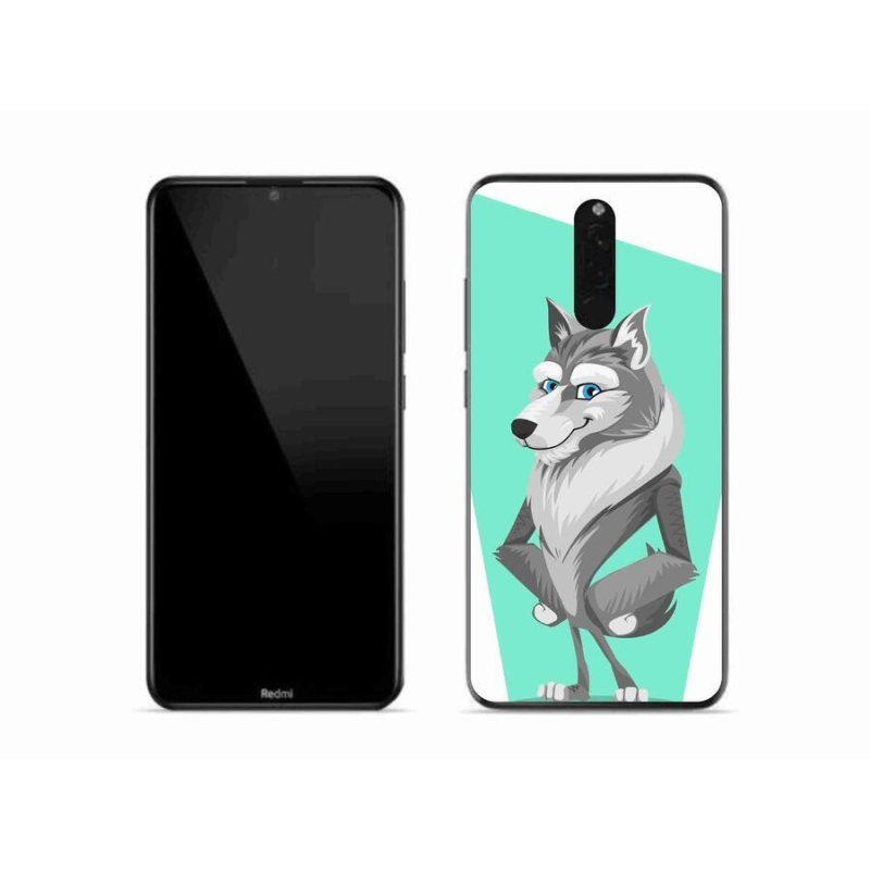 Gél borítás mmCase a Xiaomi Redmi 8-hoz - rajzfilm farkas