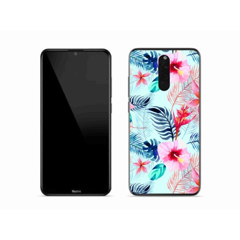 Gél borítás mmCase a Xiaomi Redmi 8-hoz - virágok