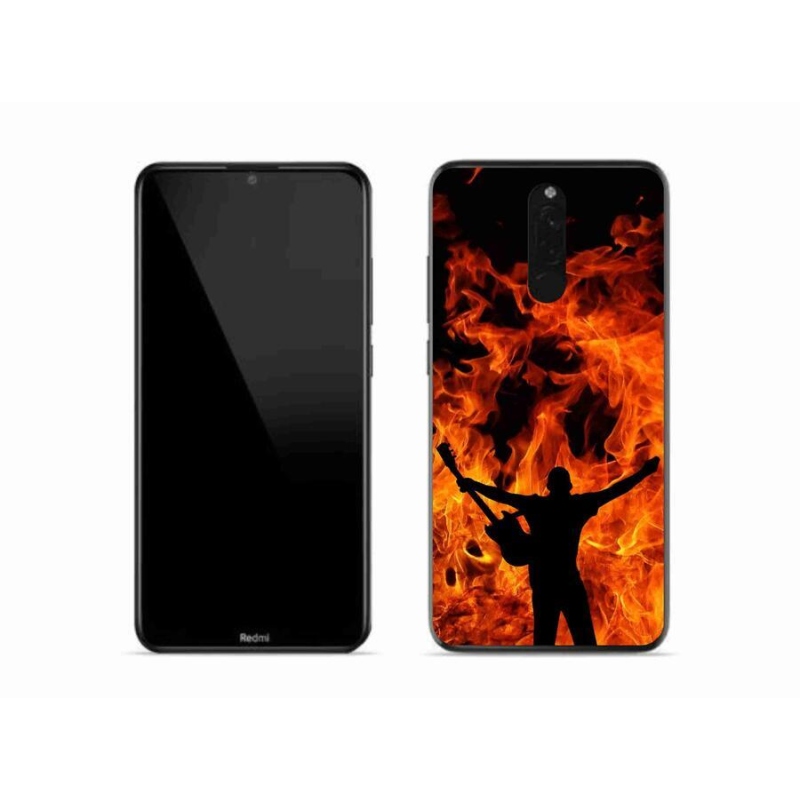 Gél borító mmCase a Xiaomi Redmi 8-hoz - zenész és tűz