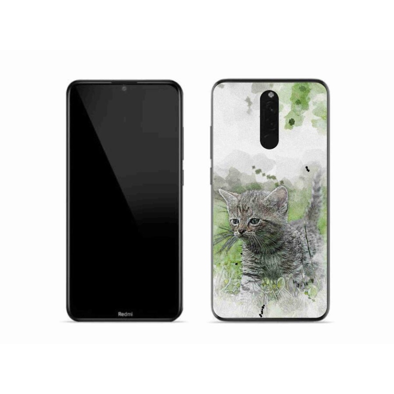 Gél borító mmCase a Xiaomi Redmi 8-hoz - aranyos cica 1