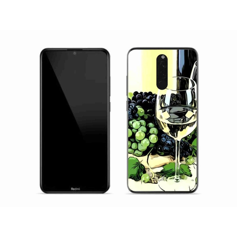 Gél borítás mmCase a Xiaomi Redmi 8-hoz - pohár bor