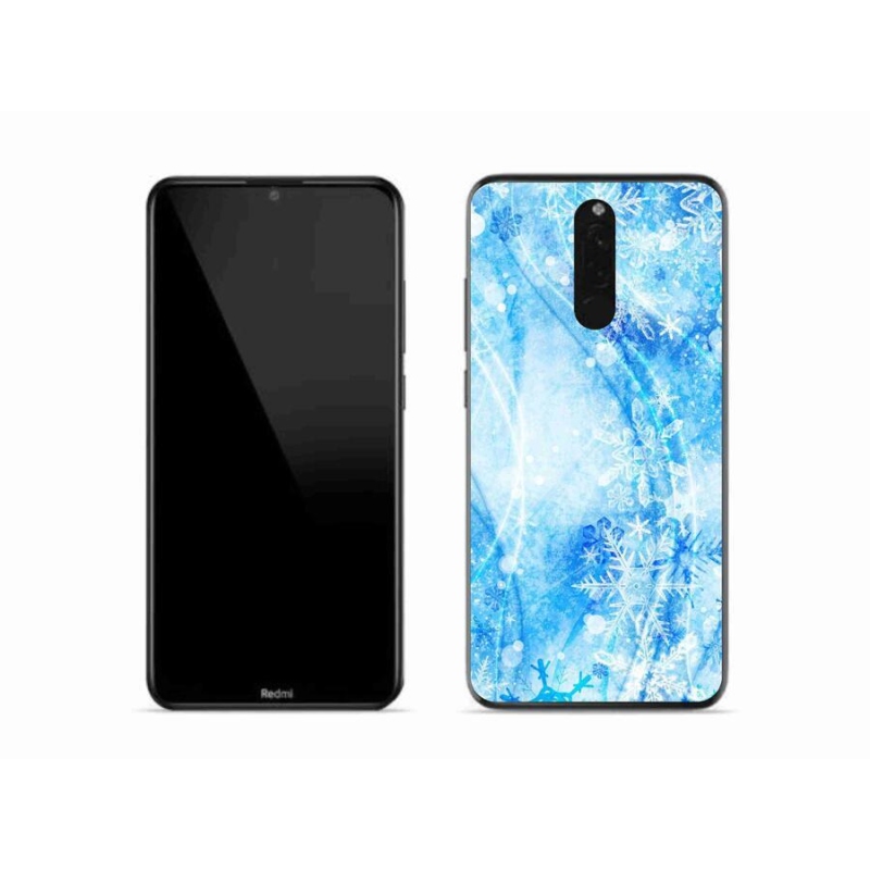 Gél borítás mmCase a Xiaomi Redmi 8-hoz - hópelyhek