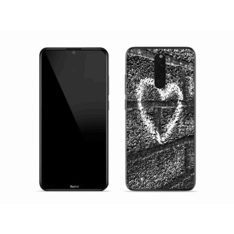 Gél borítás mmCase a Xiaomi Redmi 8-hoz - szív a falon