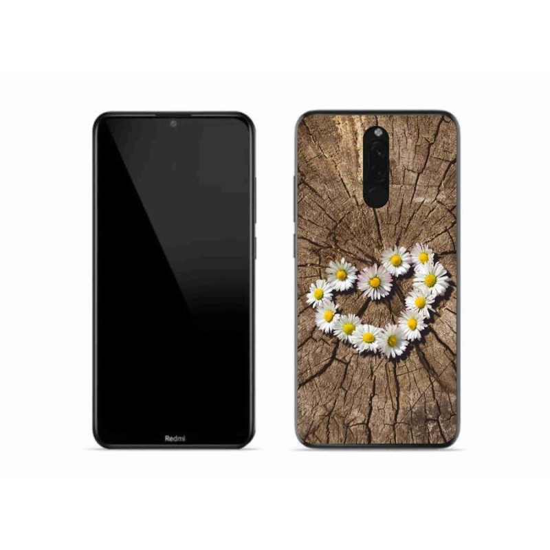 Gél borítás mmCase a Xiaomi Redmi 8-hoz - százszorszépek szíve