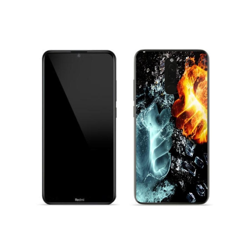 Gél borítás mmCase a Xiaomi Redmi 8-hoz - víz és tűz
