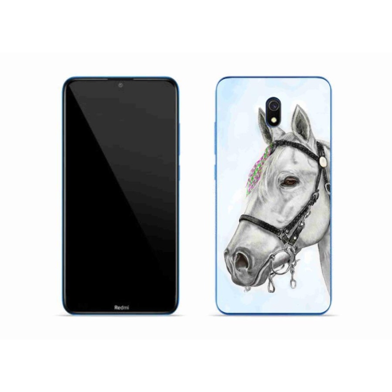 Gél borítás mmCase a Xiaomi Redmi 8A - fehér ló 1