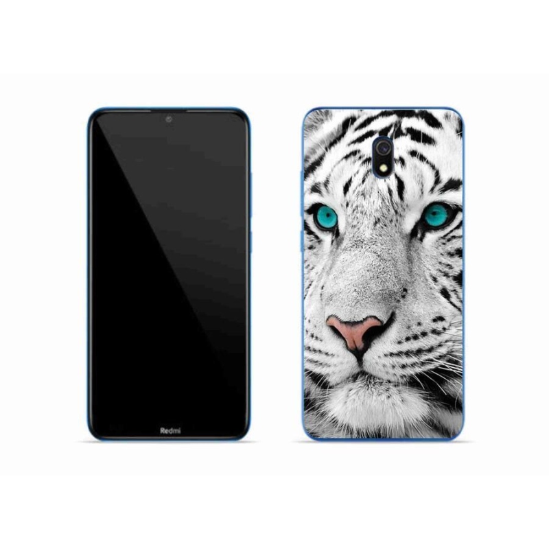 Gél borítás mmCase a Xiaomi Redmi 8A számára - fehér tigris
