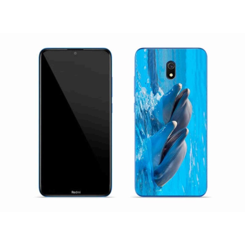 Gél borítás mmCase a Xiaomi Redmi 8A számára - delfinek