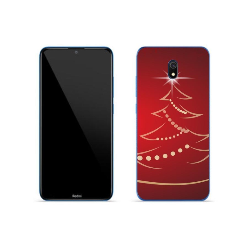 Gél borító mmCase a Xiaomi Redmi 8A számára - karácsonyfa karikatúra