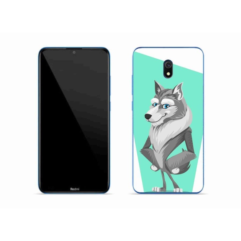 Gél borítás mmCase a Xiaomi Redmi 8A számára - rajzfilm farkas
