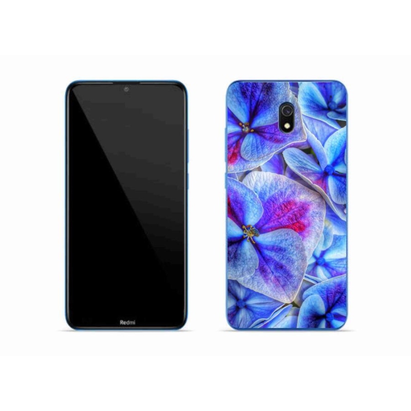 Gél borító mmCase a Xiaomi Redmi 8A - kék virágok 1