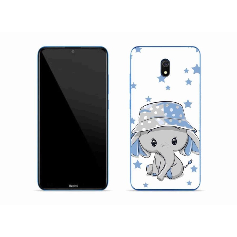 Gél borítás mmCase a Xiaomi Redmi 8A számára - kék elefánt