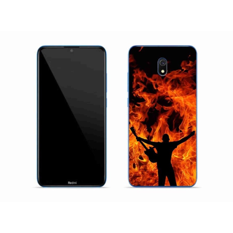 Gél borító mmCase a Xiaomi Redmi 8A számára - zenész és tűz
