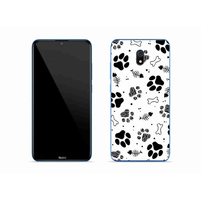 Gél borítás mmCase a Xiaomi Redmi 8A számára - kutyamancsok 1
