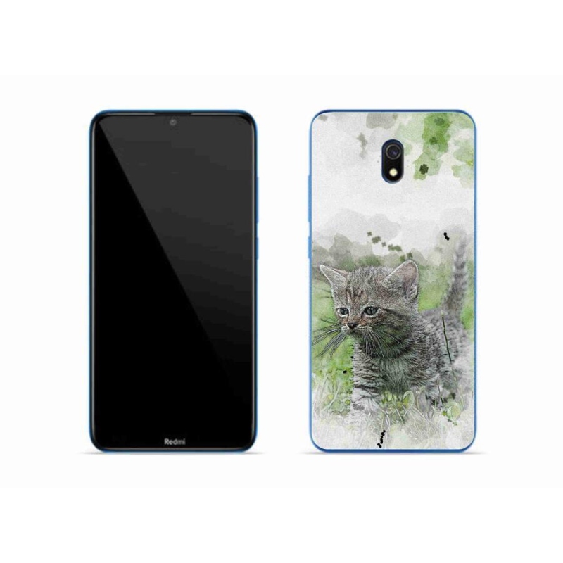 Gél borítás mmCase a Xiaomi Redmi 8A számára - aranyos cica 1